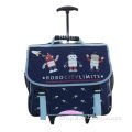 600D ployester popular quality fixed trolley school backpack for boys